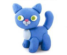 Кошка из пластилина