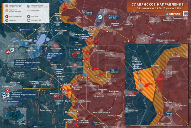 Последние новости СВО от Юрия Подоляки 27.04.2026: ВСУ начали покидать Славянск и Краматорск